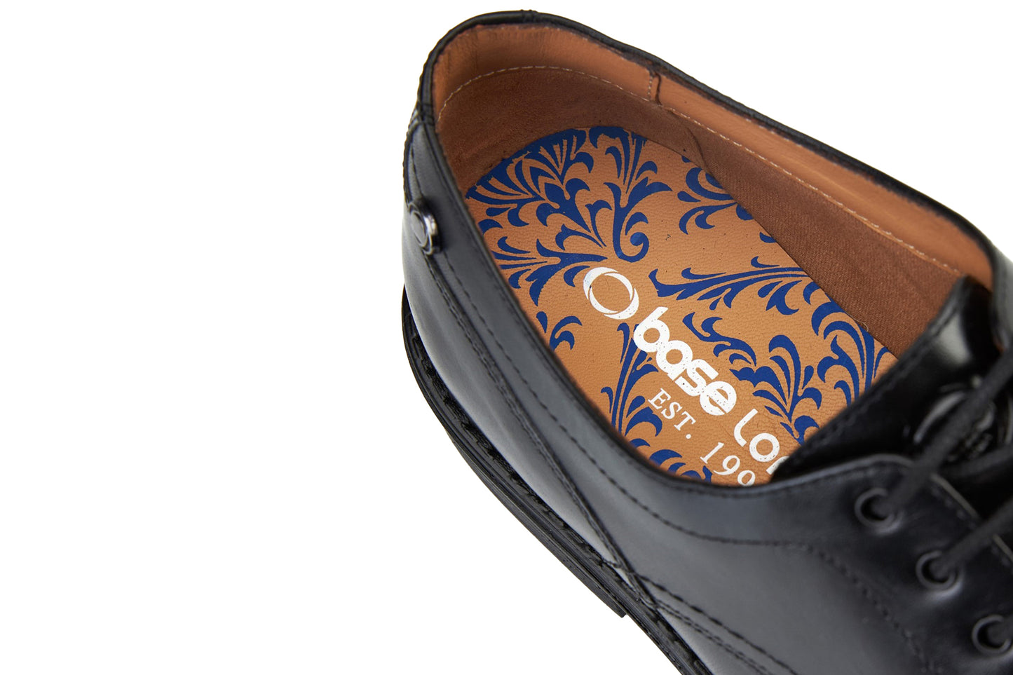 Base London Durham Waxy Black Mens Shoes
