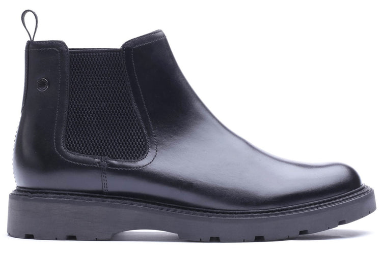 Base London Echo Waxy Black Mens Boots