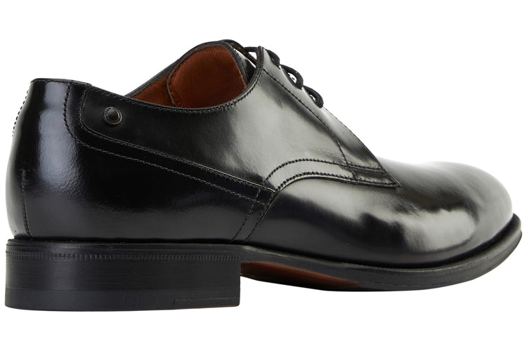 Base London Edison Hi Shine Black Mens Shoes