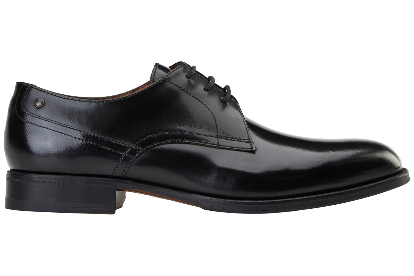 Base London Edison Hi Shine Black Mens Shoes