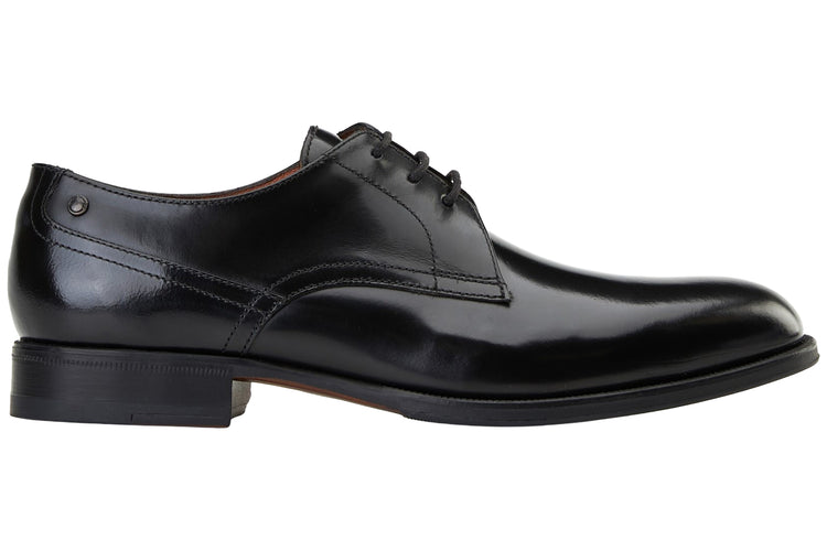 Base London Edison Hi Shine Black Mens Shoes
