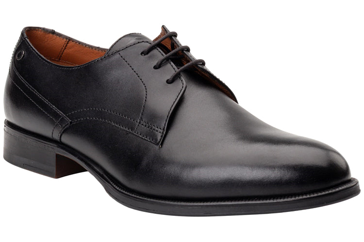 Base London Edison Waxy Black Mens Shoes
