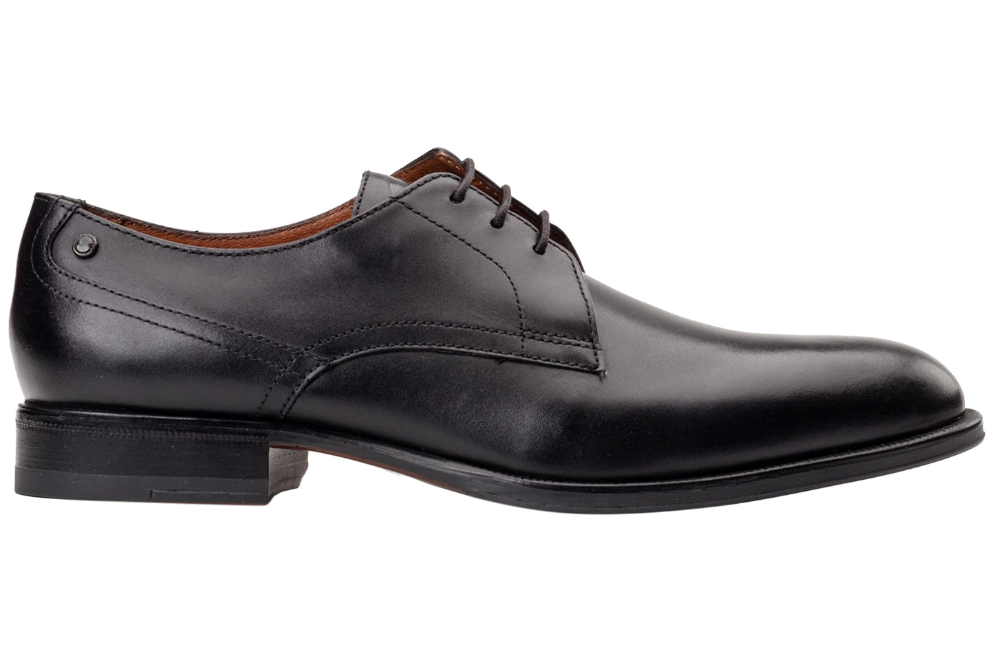 Base London Edison Waxy Black Mens Shoes