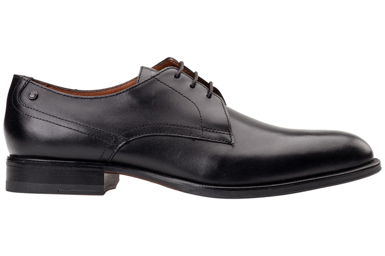 Base London Edison Waxy Black Mens Shoes