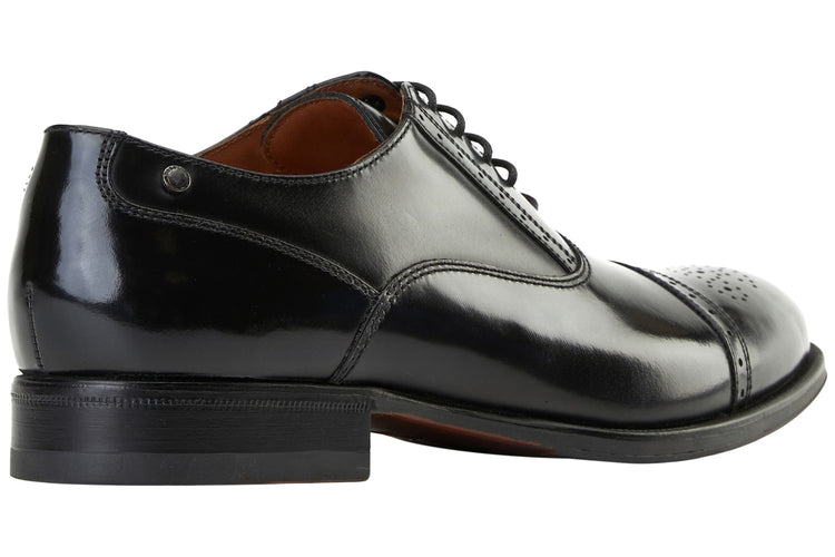 Base London Franklin Hi Shine Black Mens Shoes