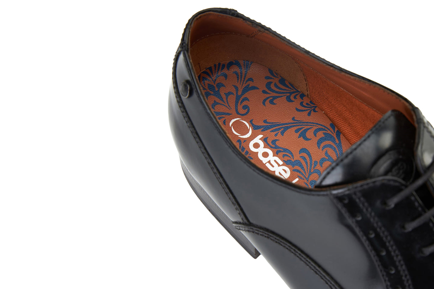 Base London Franklin Hi Shine Black Mens Shoes