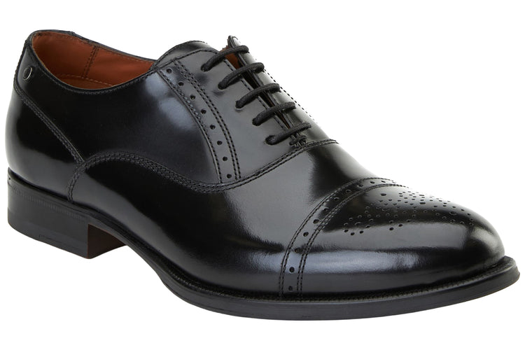 Base London Franklin Hi Shine Black Mens Shoes