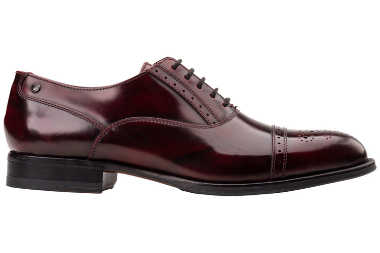Base London Franklin Hi Shine Bordo Mens Shoes