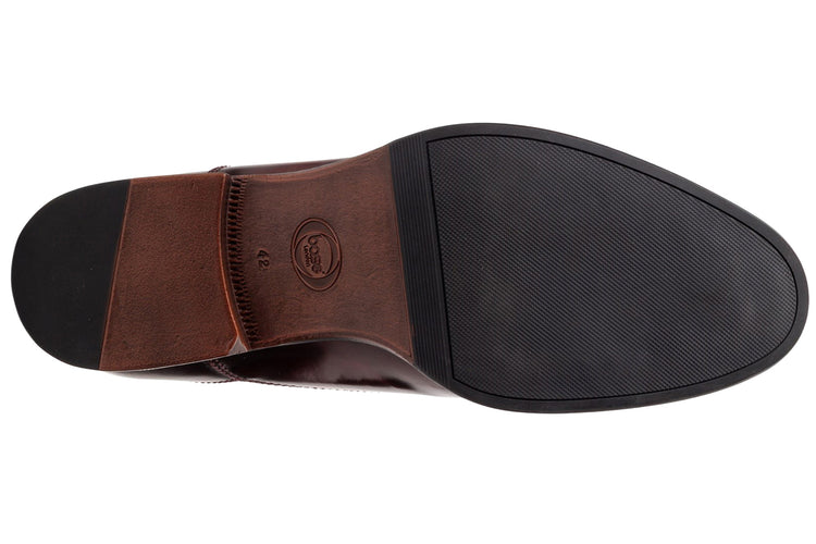 Base London Franklin Hi Shine Bordo Mens Shoes