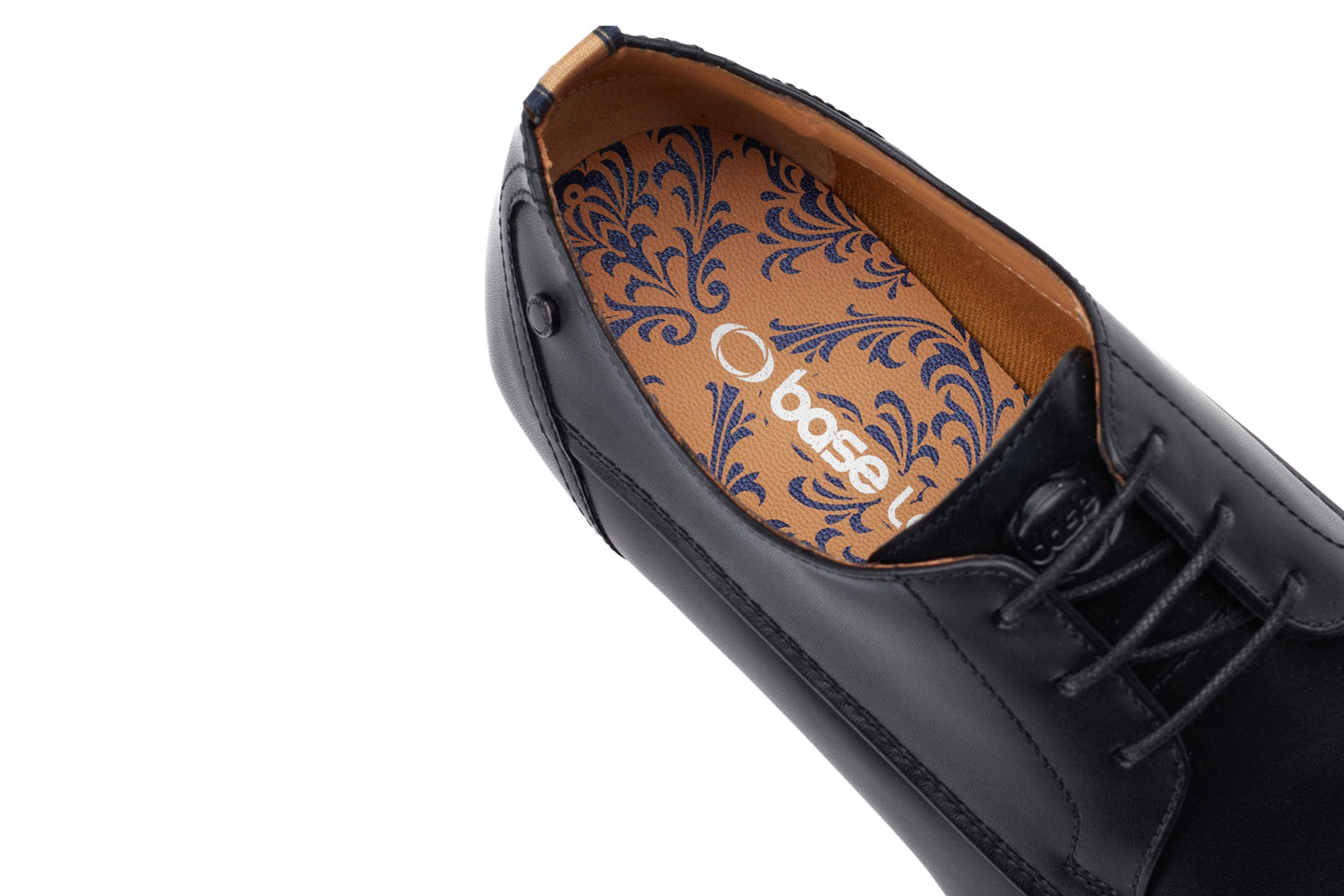 Base London Gambino Waxy Black Mens Shoes