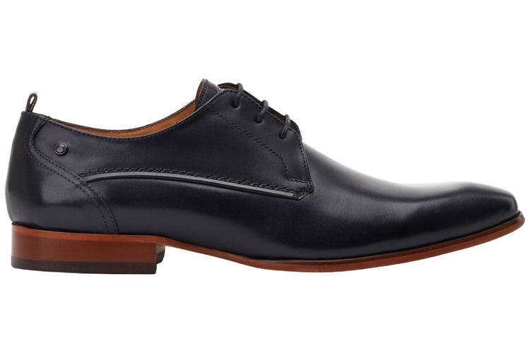 Base London Gambino Waxy Black Mens Shoes