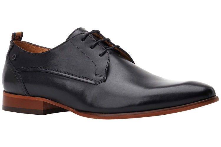 Base London Gambino Waxy Black Mens Shoes