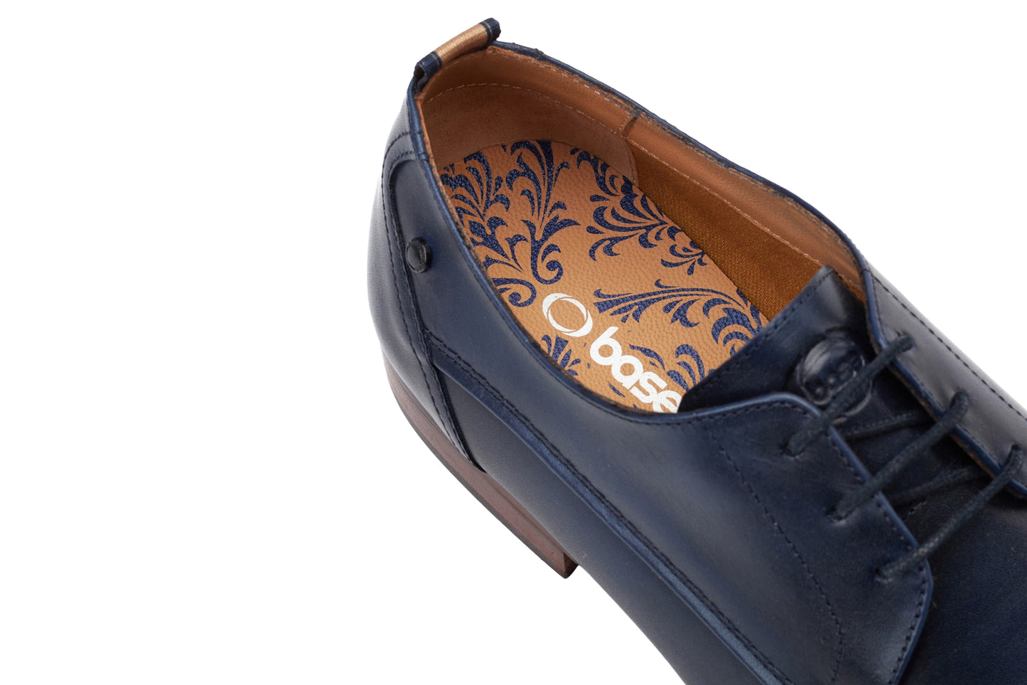 Base London Gambino Waxy Navy Mens Shoes