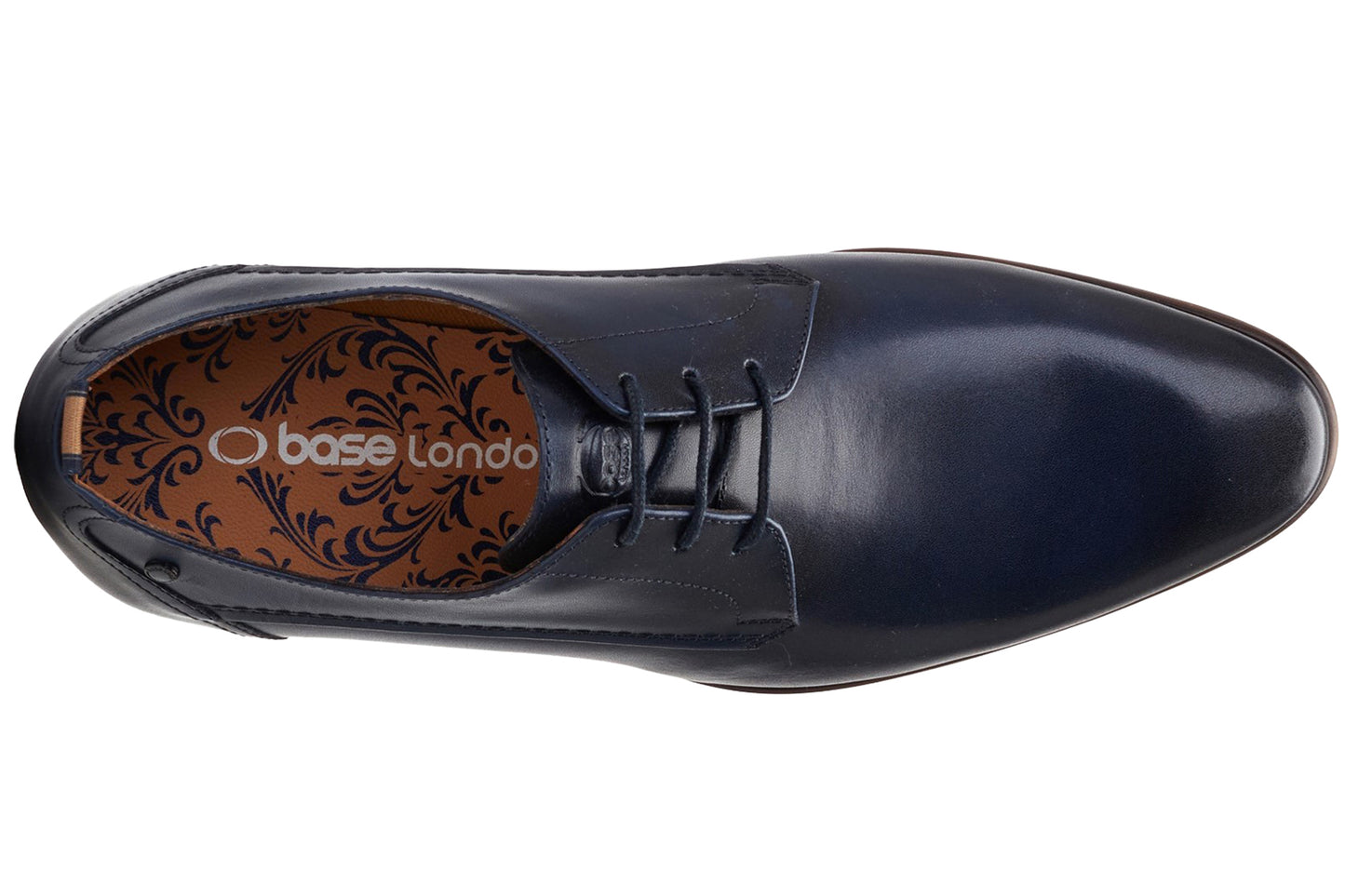 Base London Gambino Waxy Navy Mens Shoes