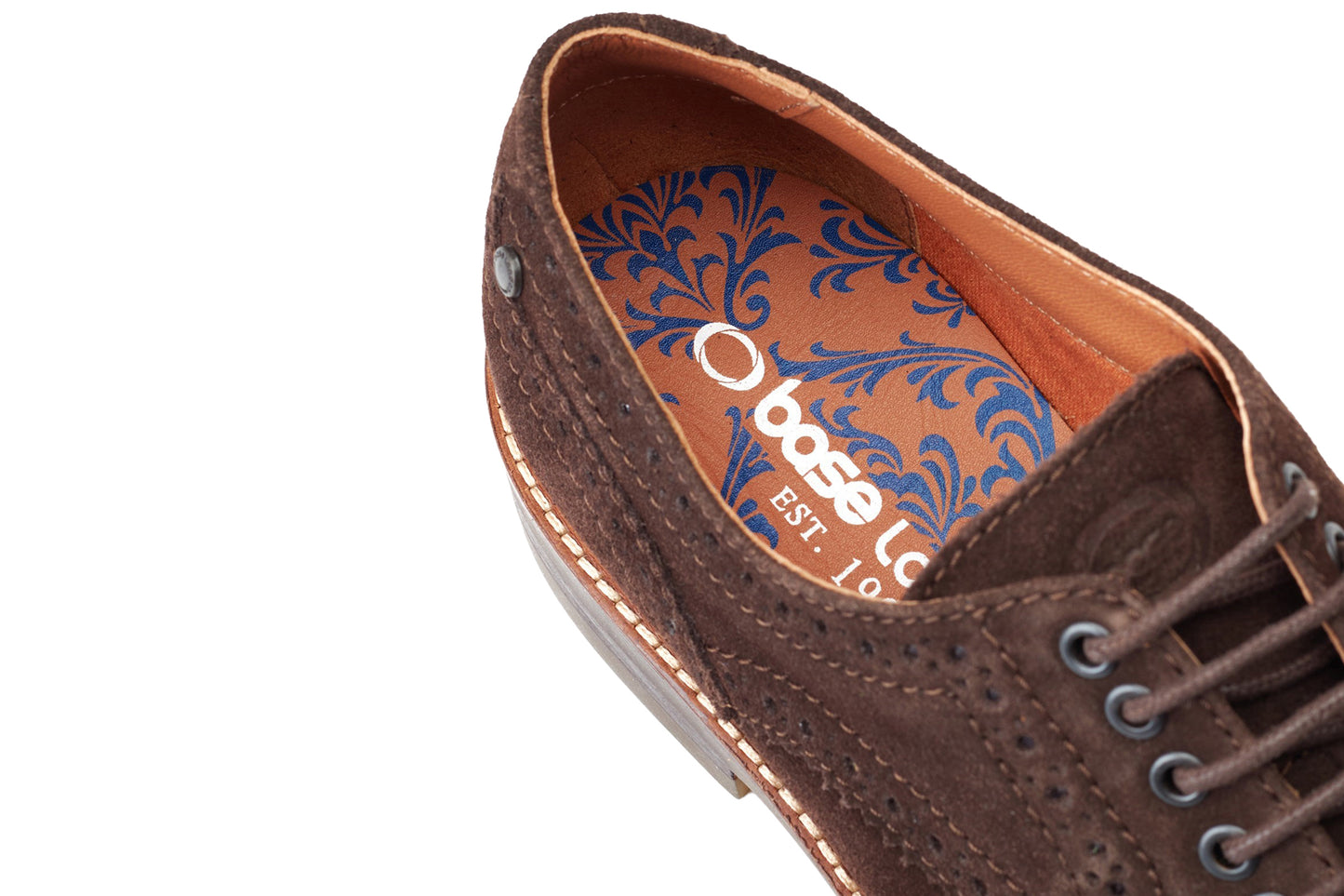 Base London Hatfield Suede Brown Mens Shoes