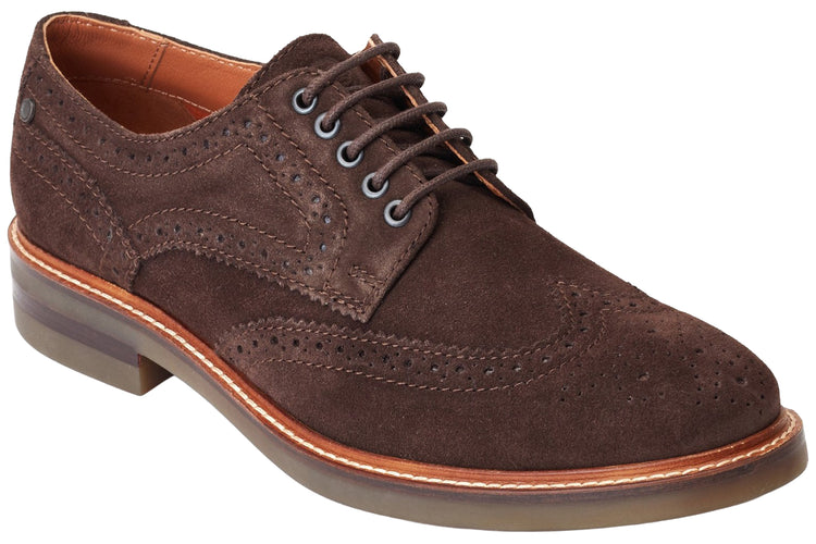 Base London Hatfield Suede Brown Mens Shoes