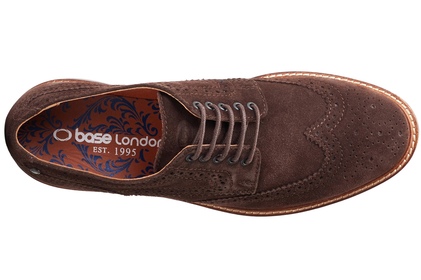 Base London Hatfield Suede Brown Mens Shoes