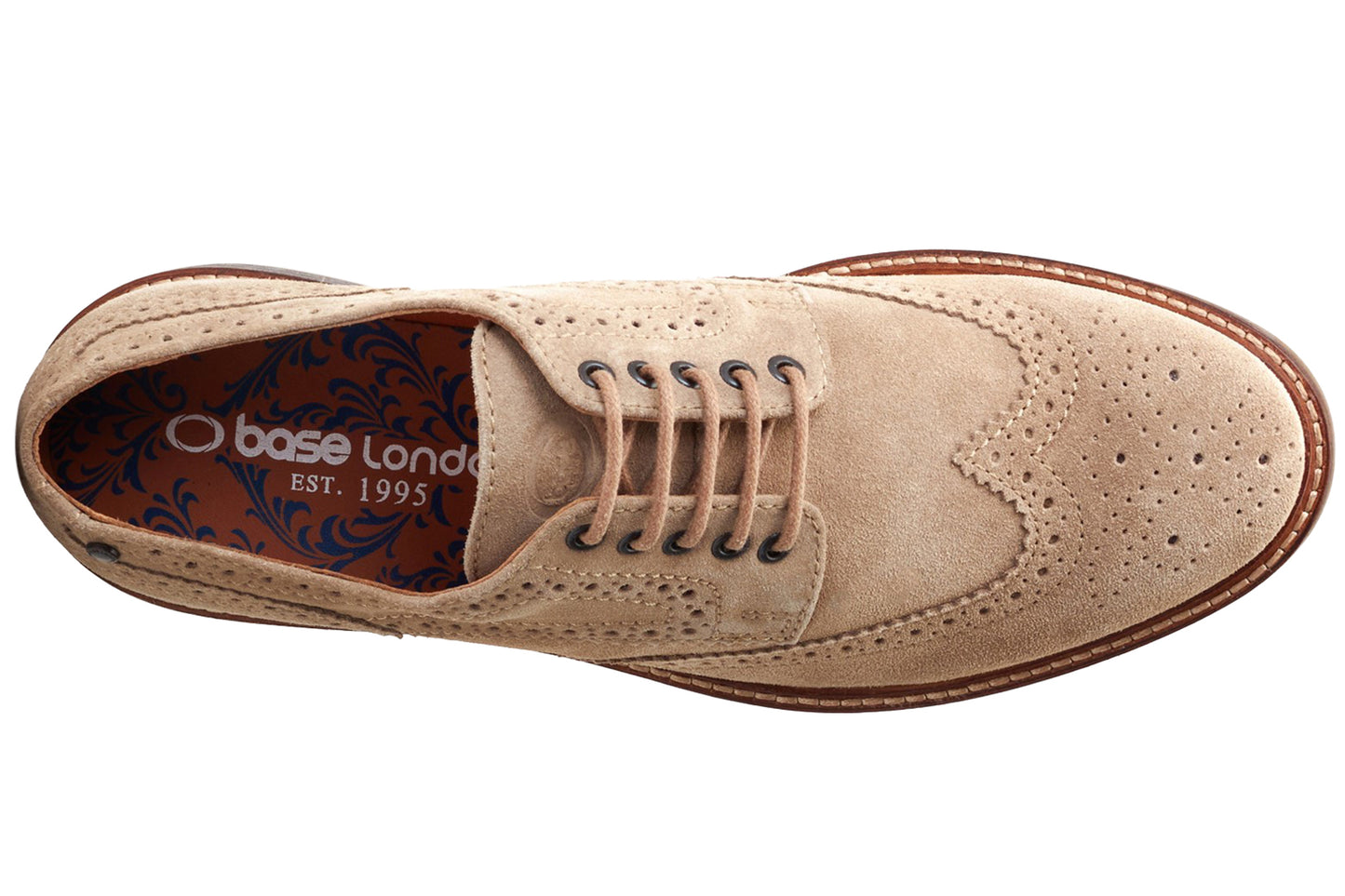 Base London Hatfield Suede Sand Mens Shoes