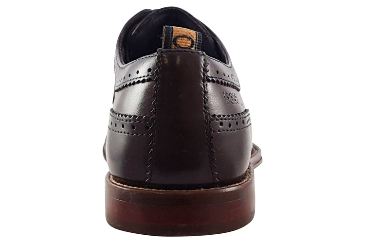 Base London Havisham Washed Brown Mens Shoes