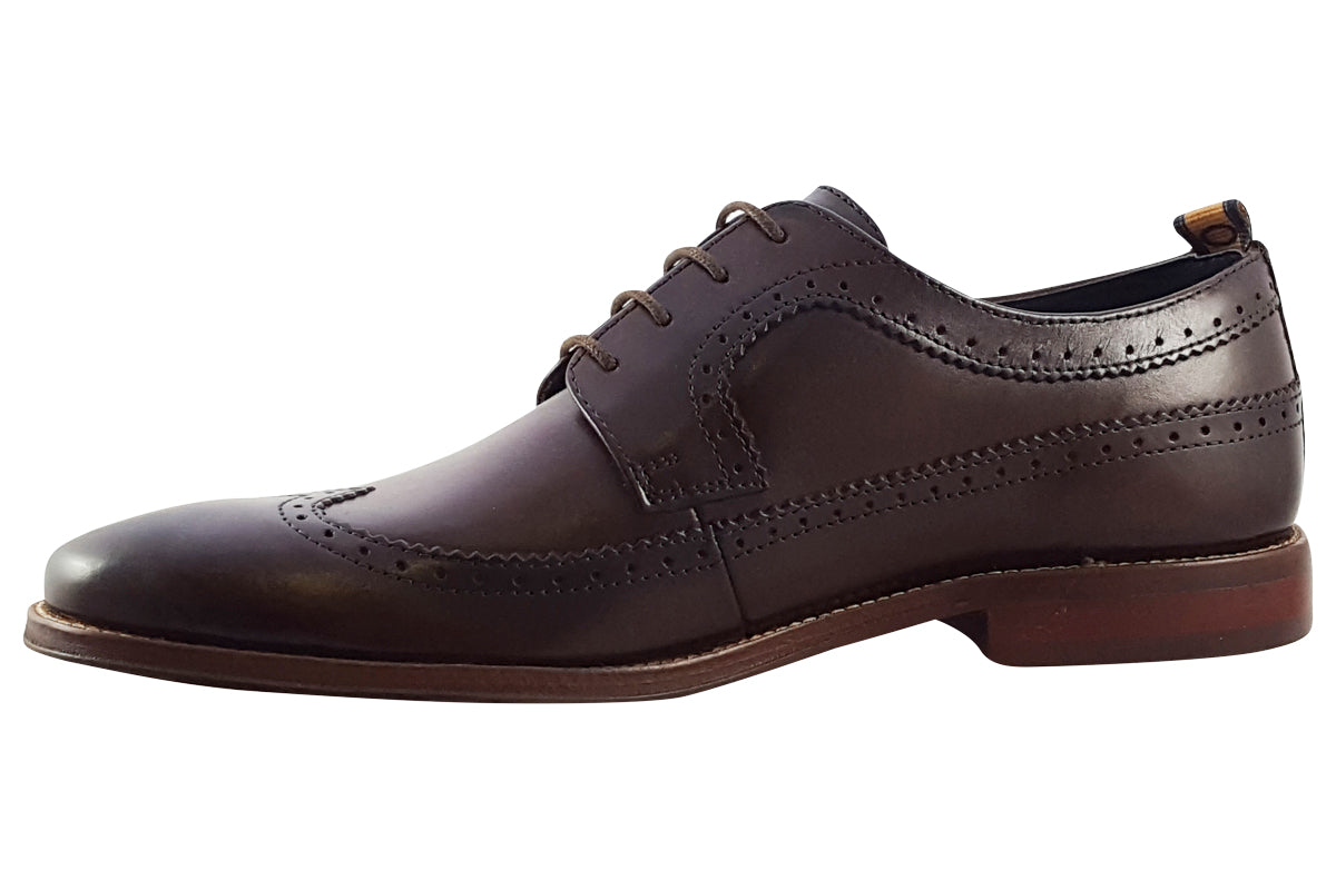 base london havisham washed brown mens shoes left