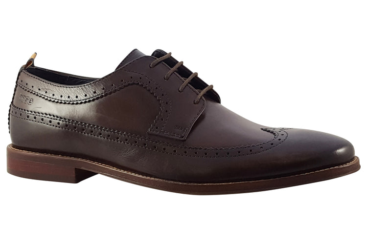 Base London Havisham Washed Brown Mens Shoes