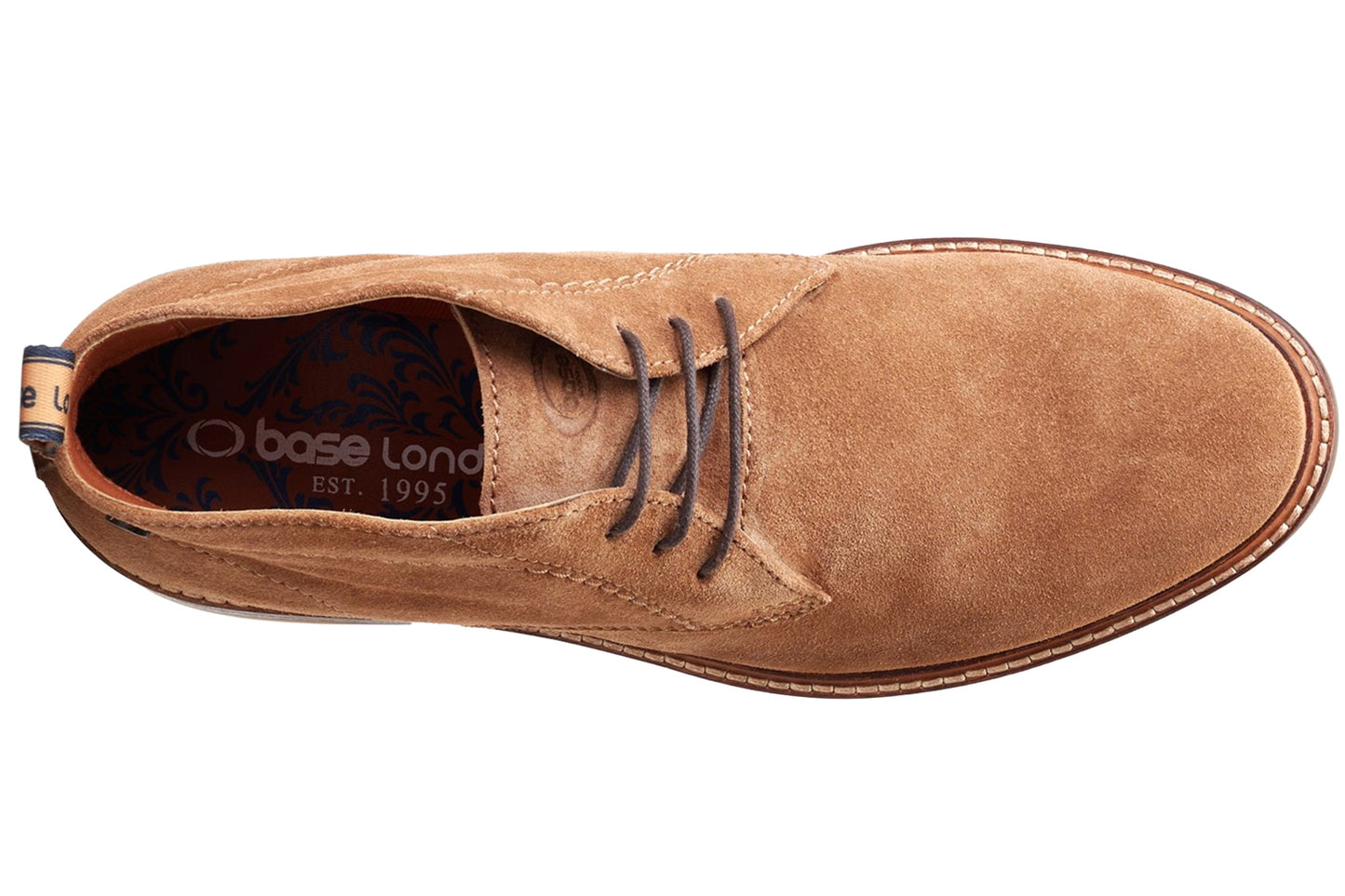 Base London Knebworth Suede Ginger Mens Boots