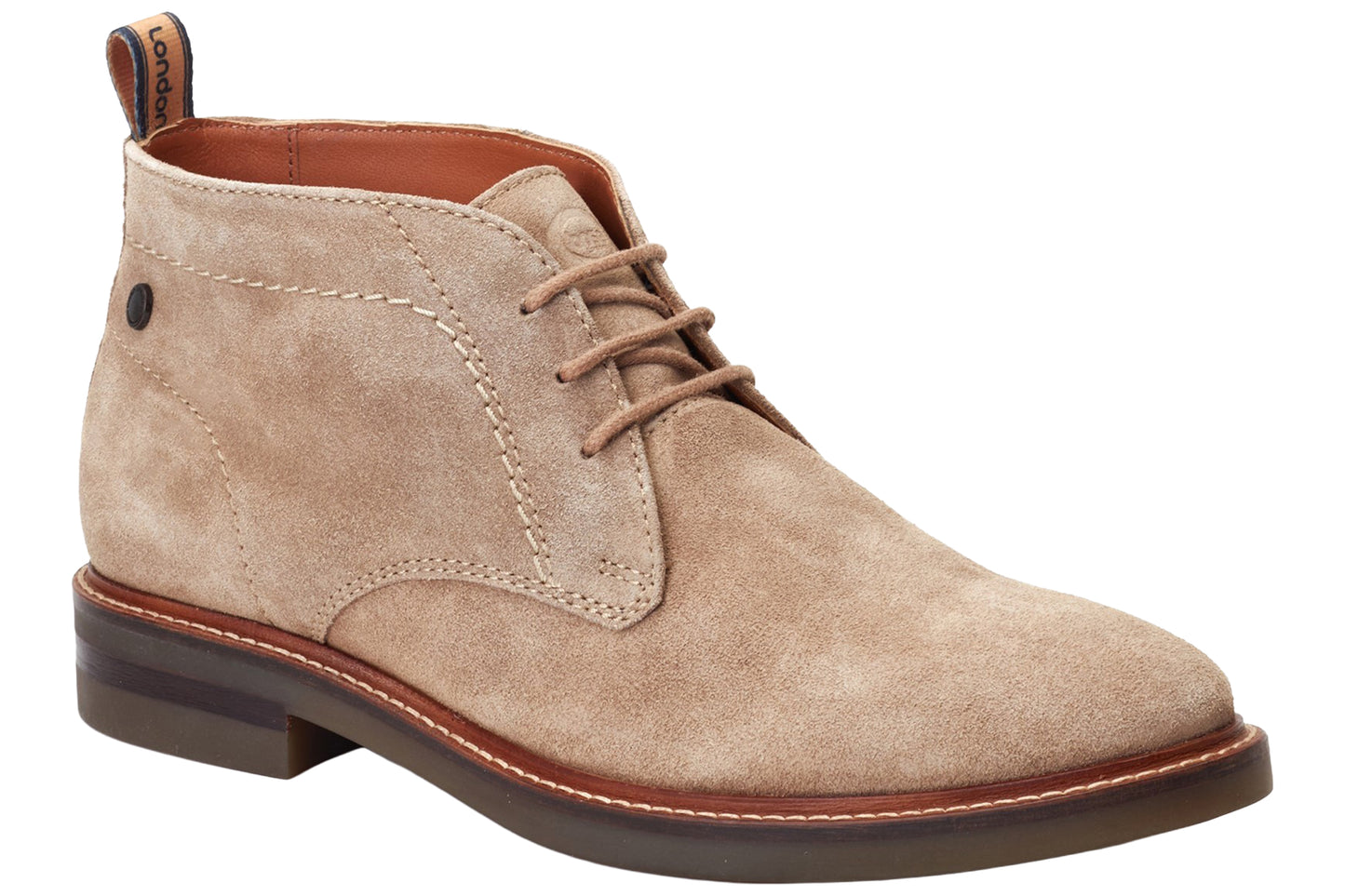 Base London Knebworth Suede Sand Mens Boots