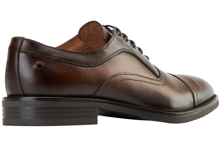 Base London Lapel Waxy Brown Mens Shoes
