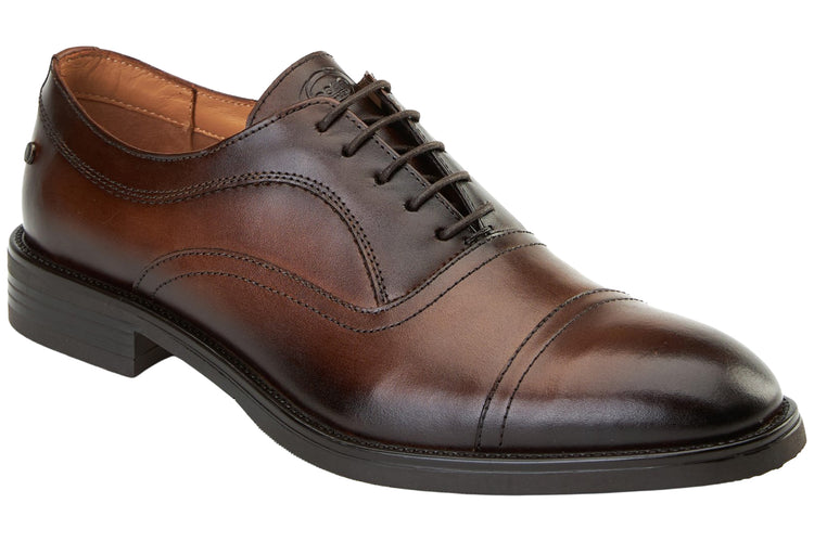 Base London Lapel Waxy Brown Mens Shoes