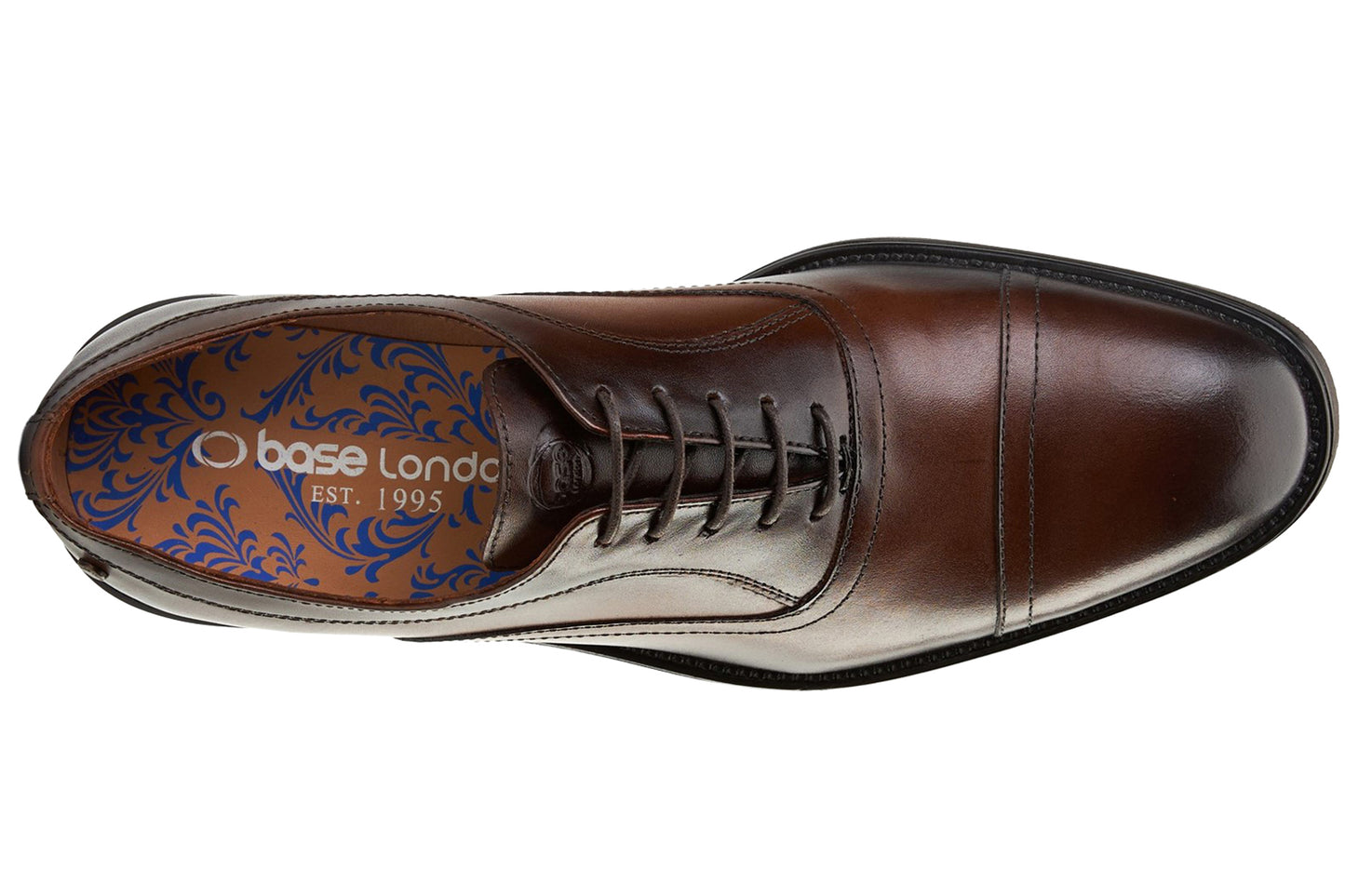Base London Lapel Waxy Brown Mens Shoes