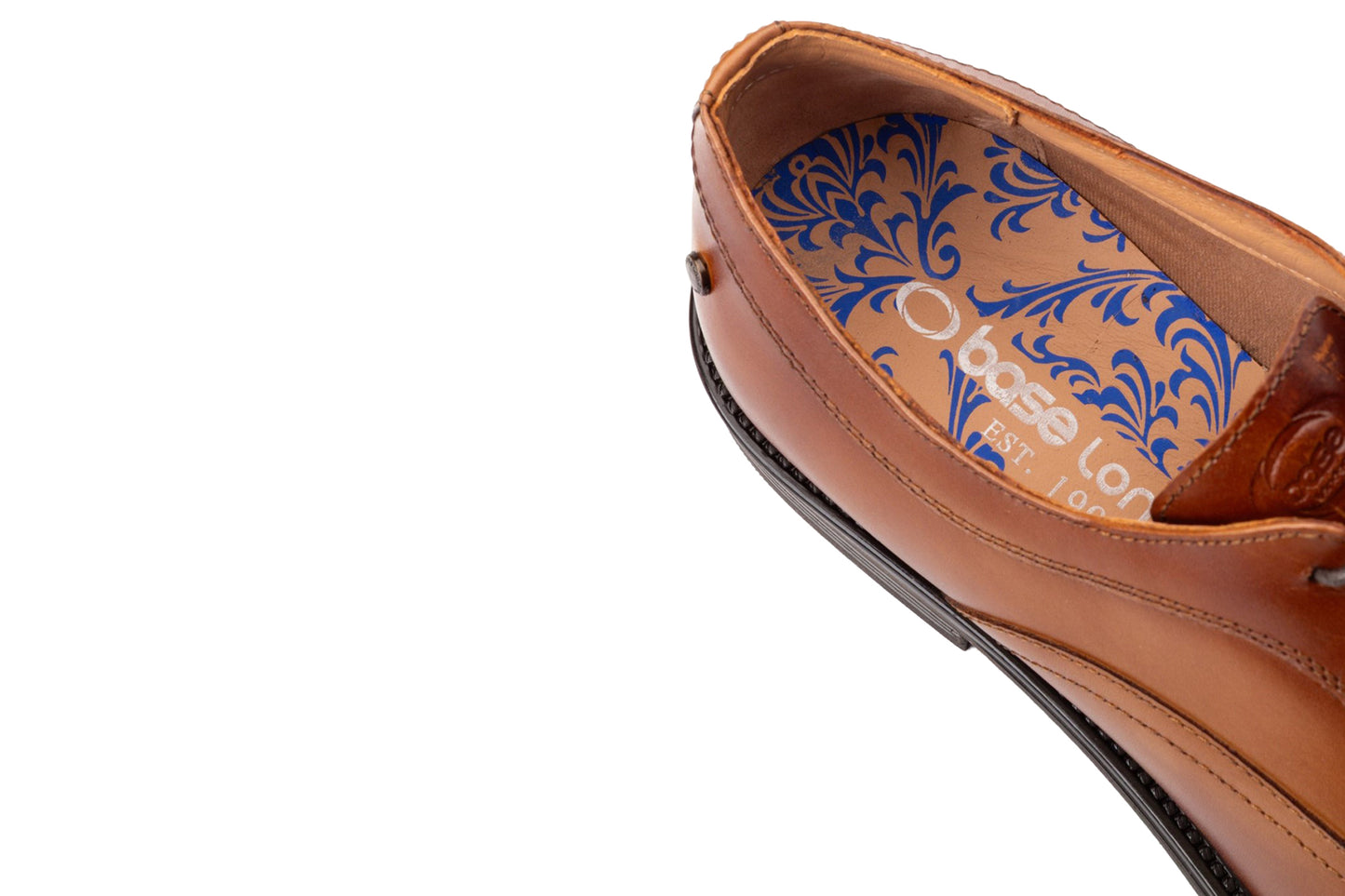 Base London Lapel Waxy Tan Mens Shoes