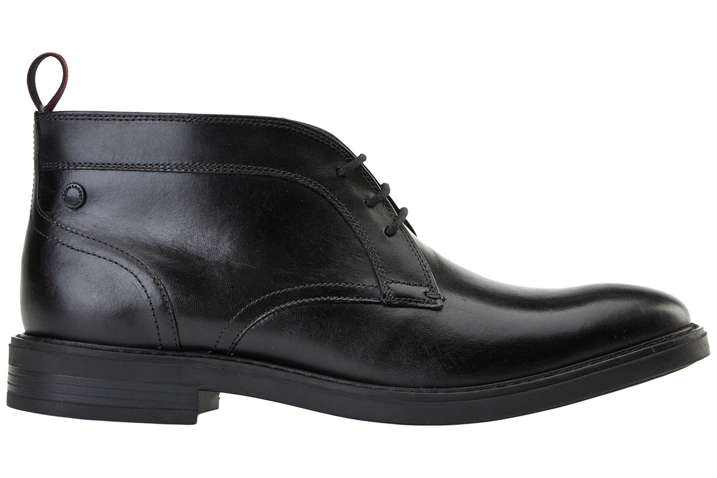 Base London Lincoln Waxy Black Mens Boots