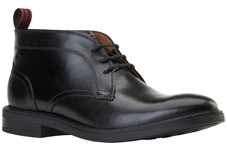 Base London Lincoln Waxy Black Mens