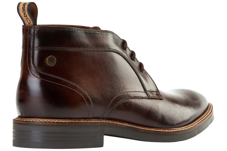 Base London Lincoln Washed Brown Mens Boots