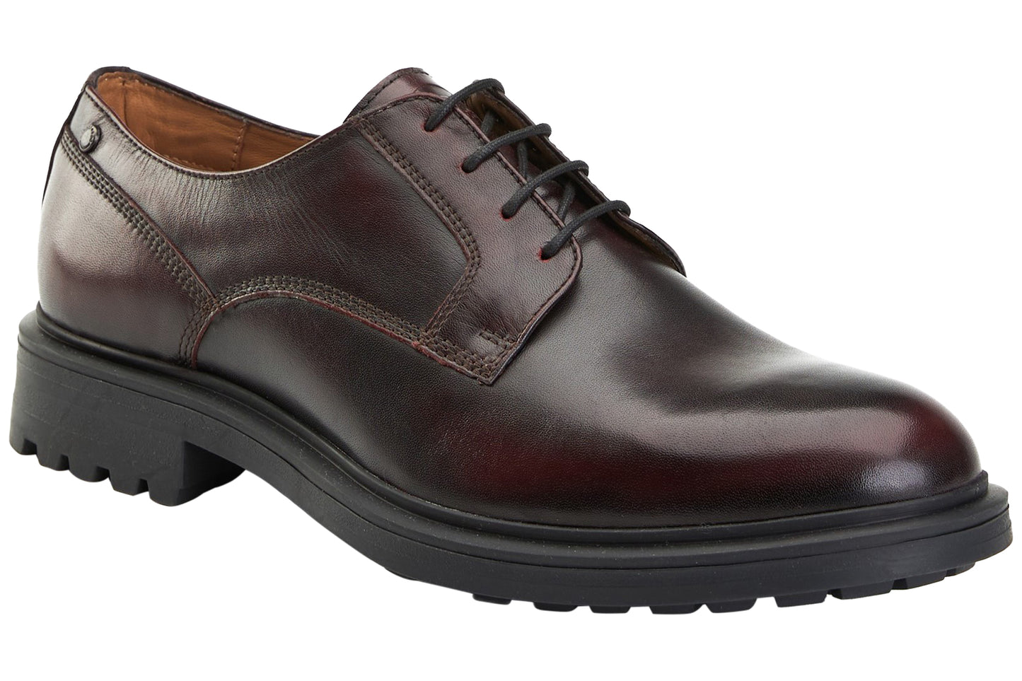 Base London Locke Rub Off Bordo Mens Shoes