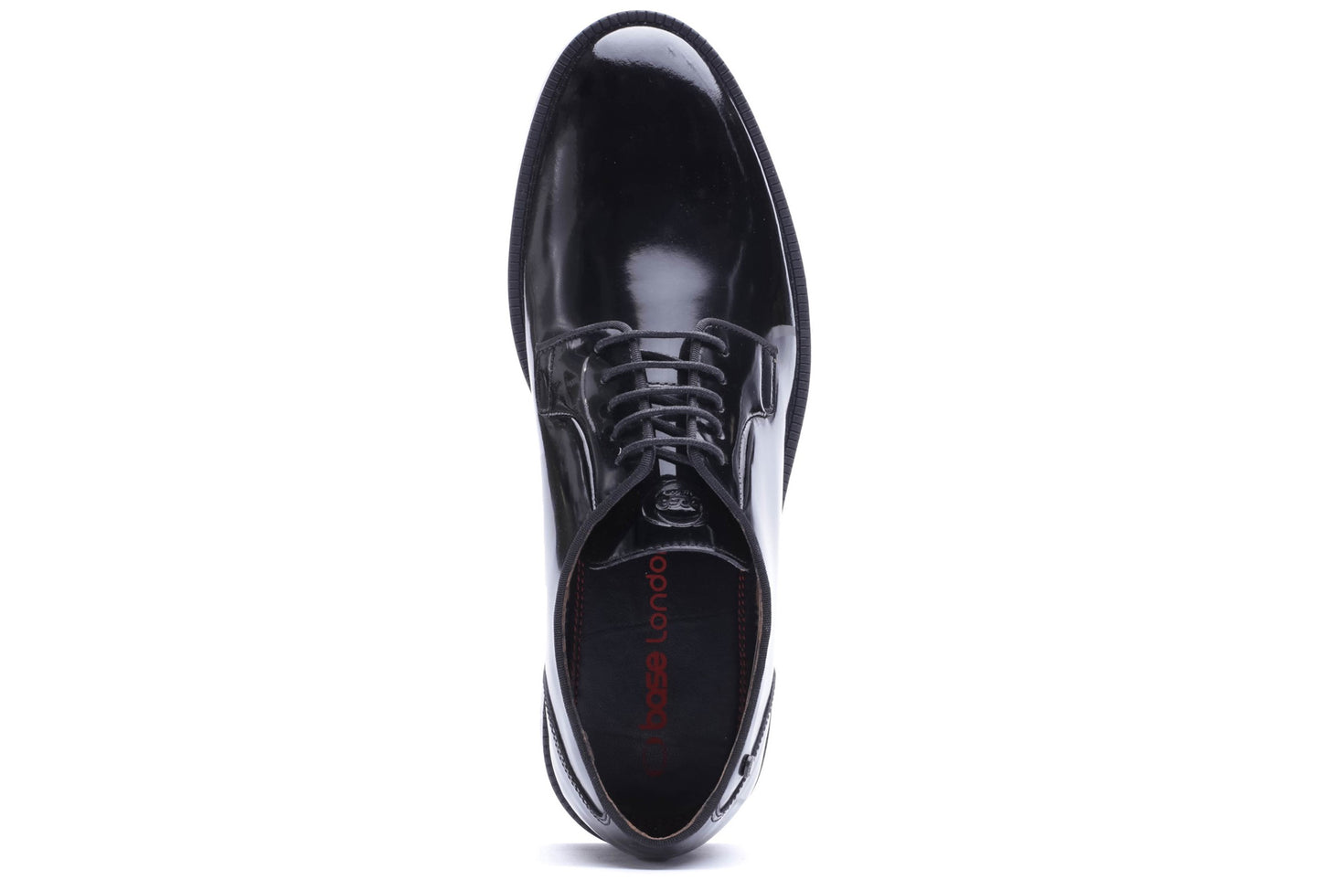 Base London Luca Hi Shine Black Mens Shoes