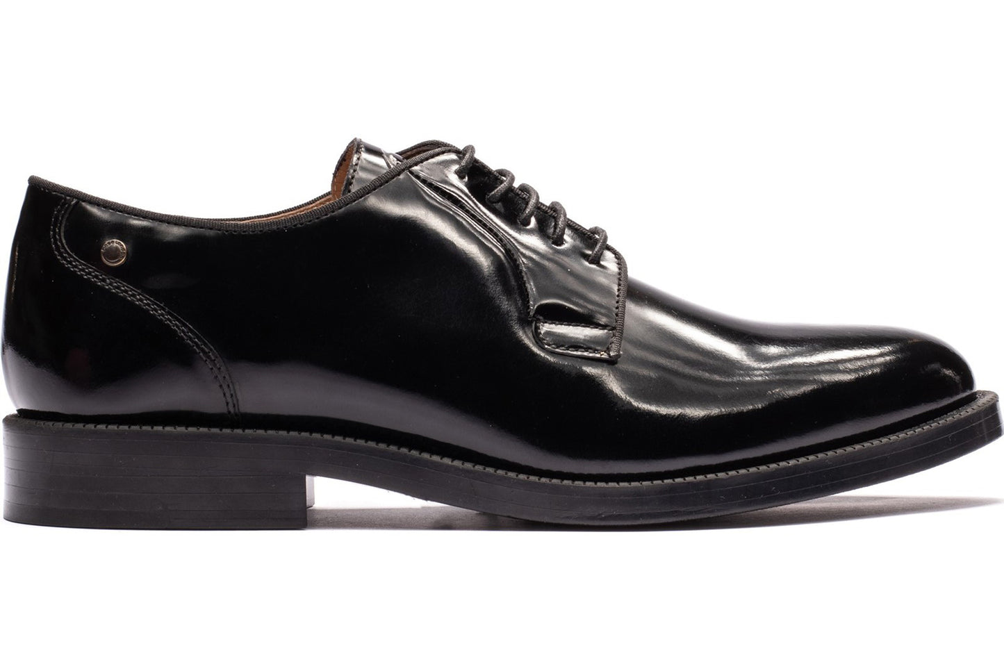 Base London Luca Hi Shine Black Mens Shoes