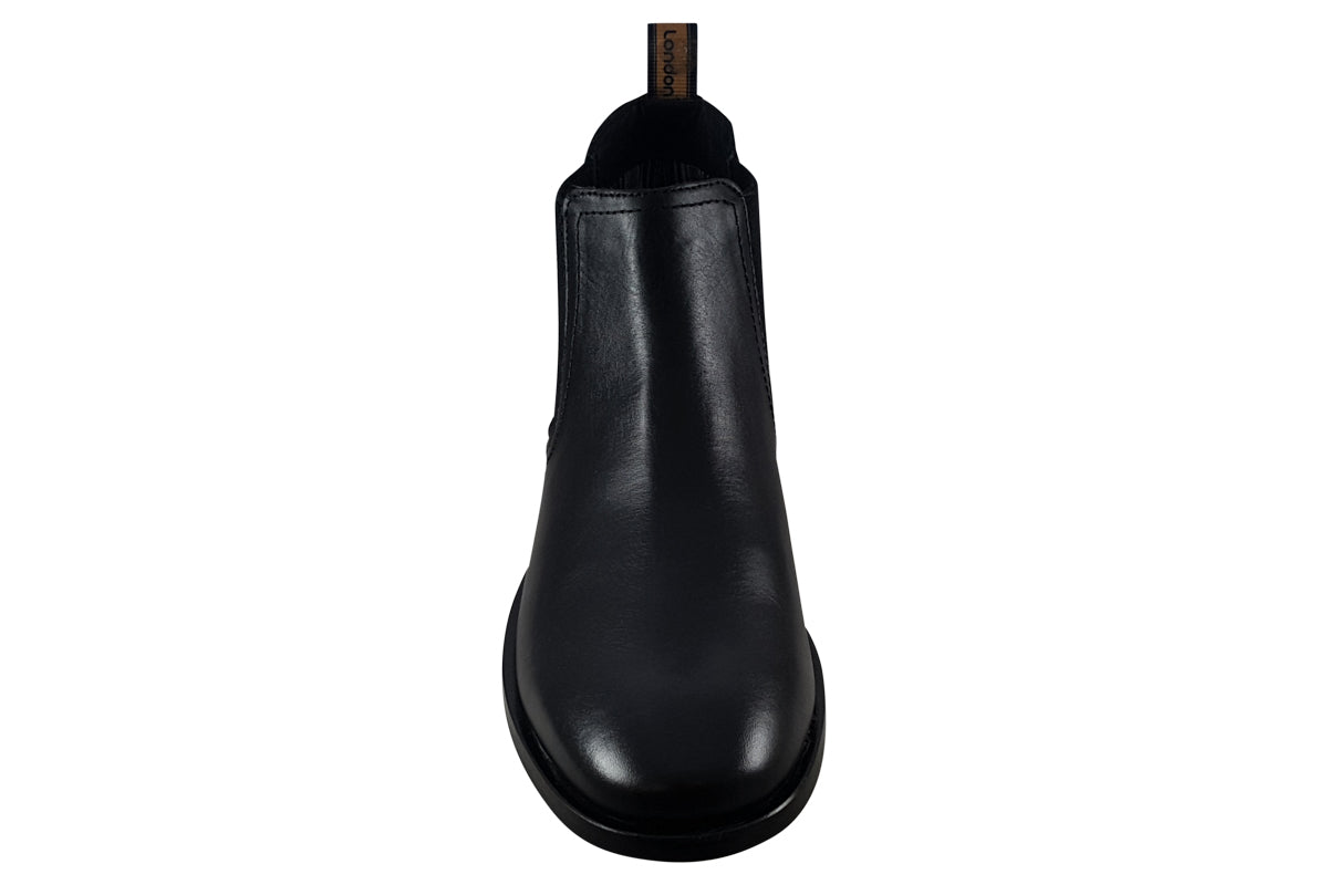base london lynch waxy black mens boots top