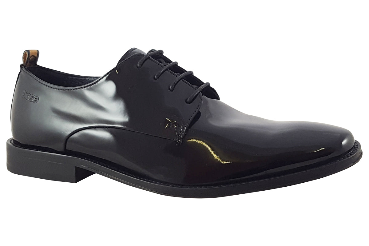 base london marley black patent mens shoes right