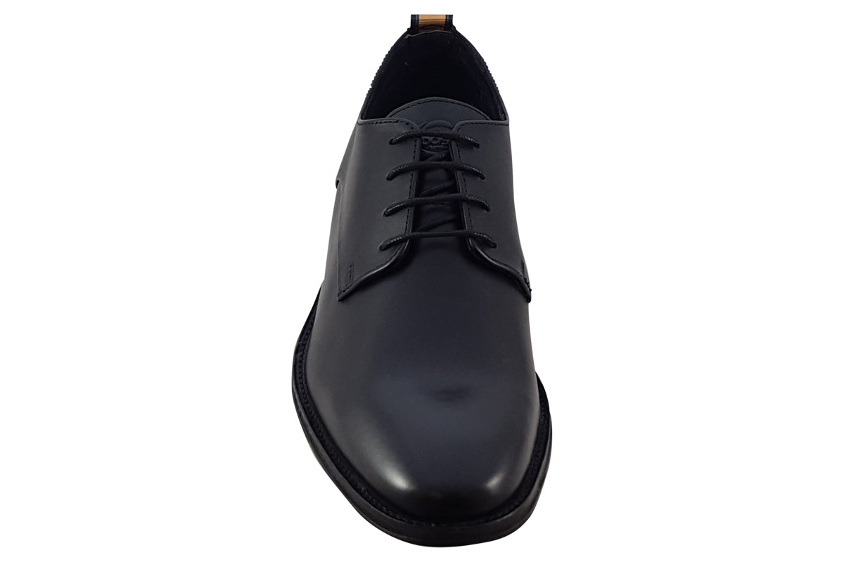 base london marley waxy black mens shoes top