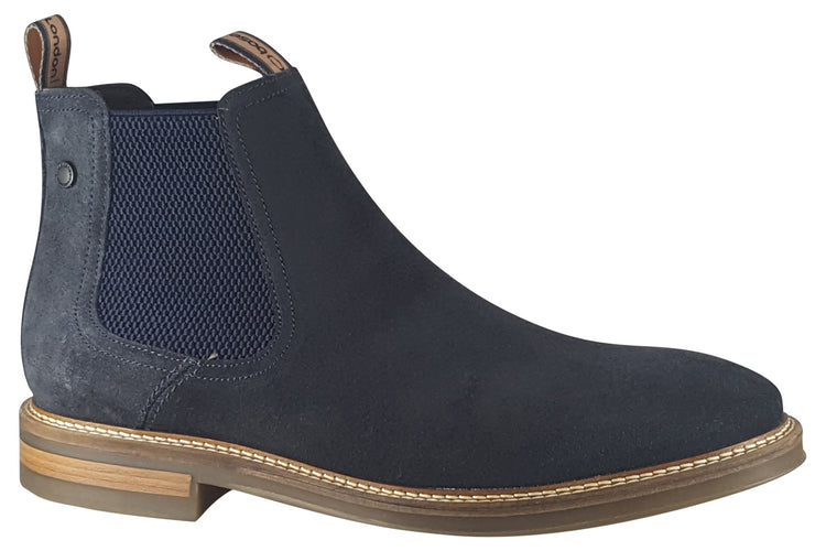 Base London Masada Navy Suede Mens Boots