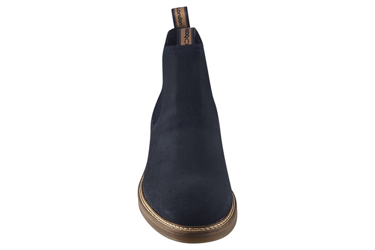 Base London Masada Navy Suede Mens Boots