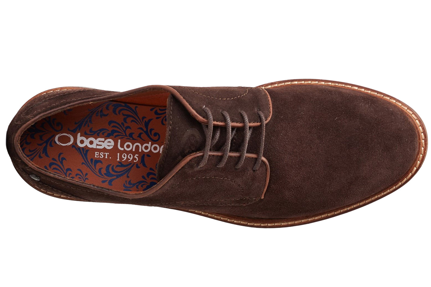 Base London Mawley Suede Brown Mens Shoes