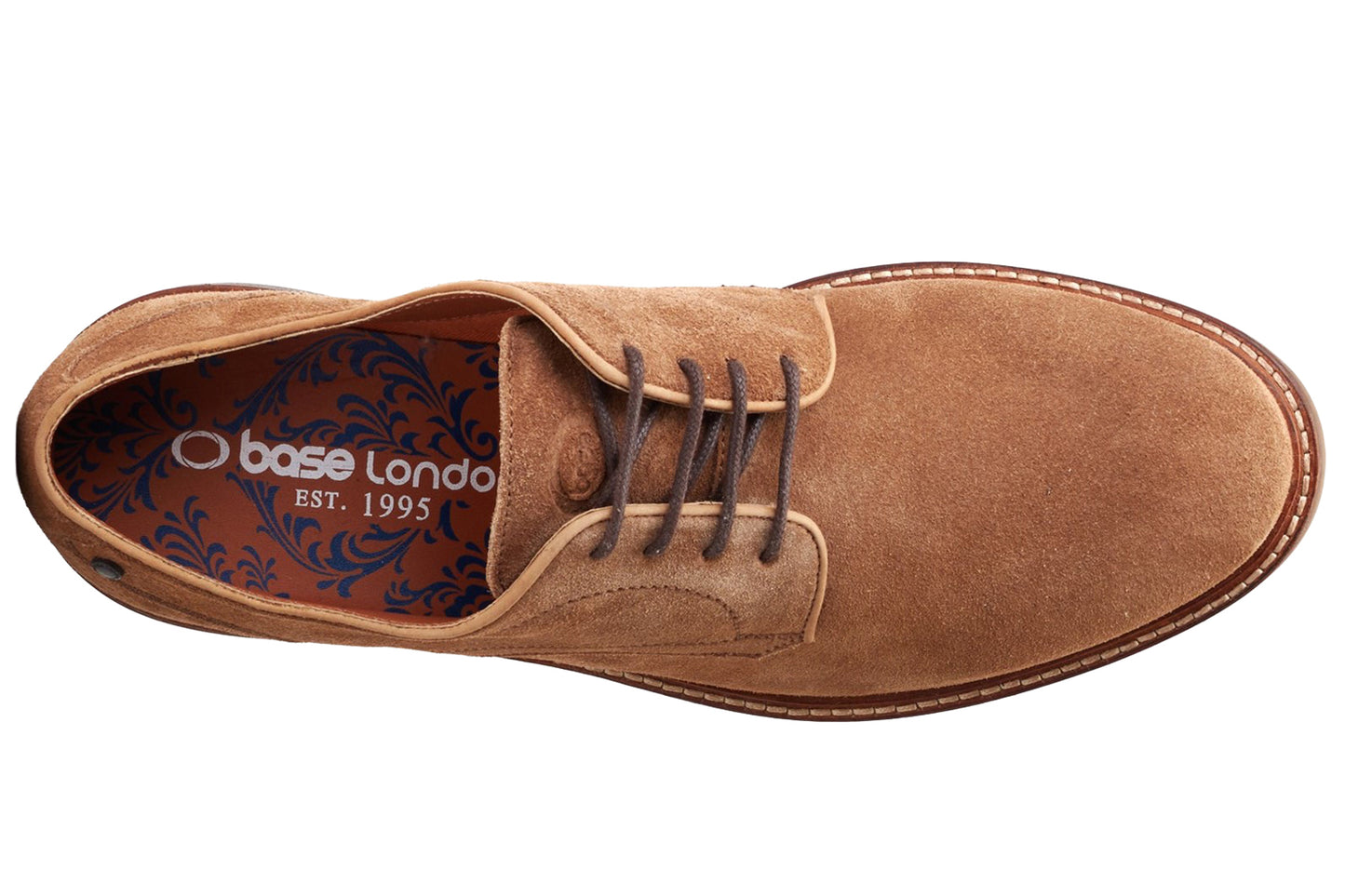 Base London Mawley Suede Ginger Mens Shoes