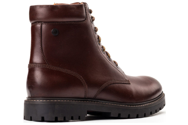 Base London Nickel Pull Up Brown Mens Boots