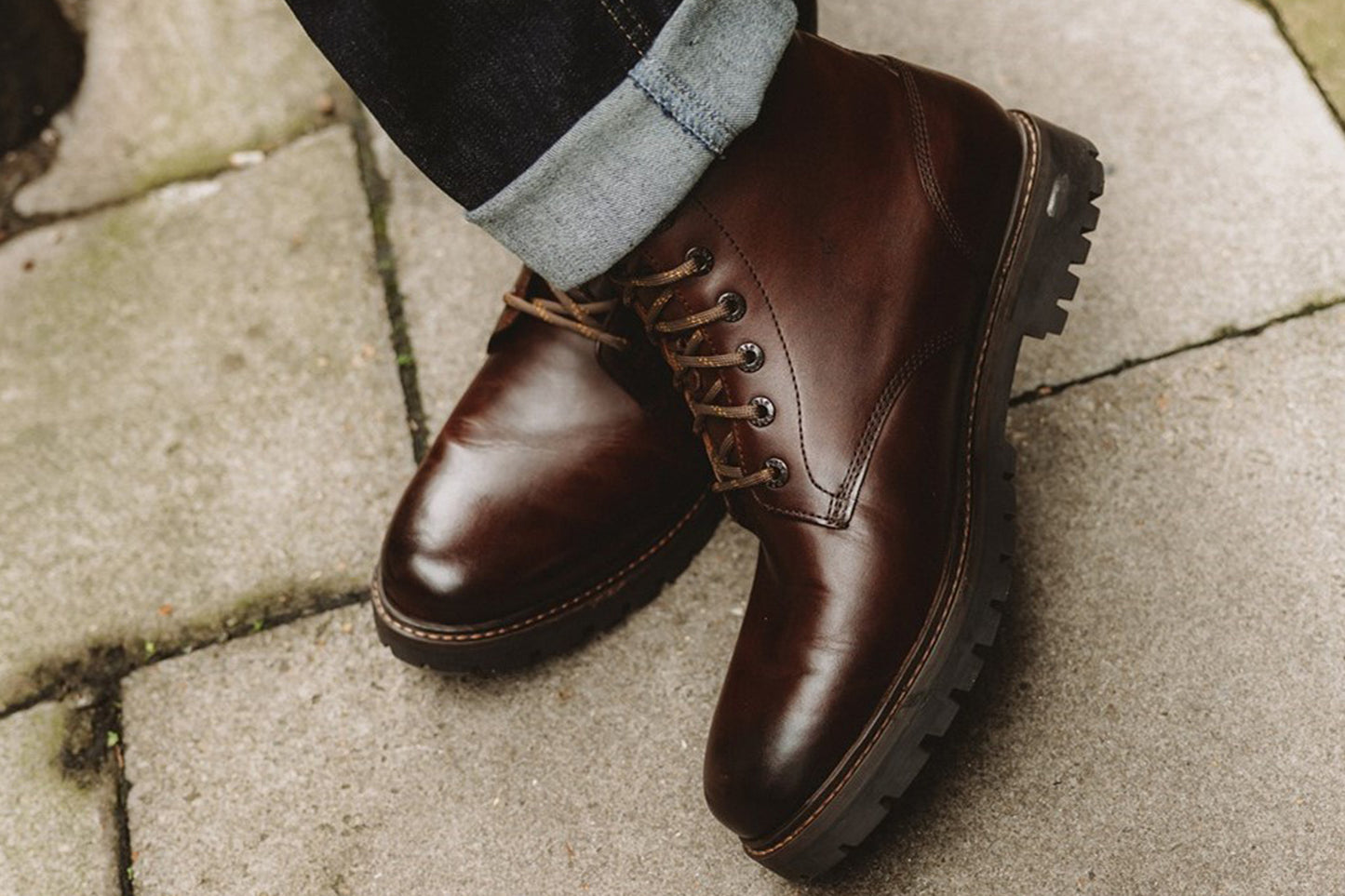 Base London Nickel Pull Up Brown Mens Boots