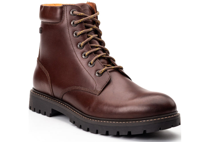 Base London Nickel Pull Up Brown Mens Boots