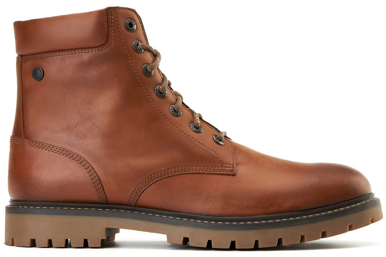 Base London Nickel Pull Up Tan Mens Boots