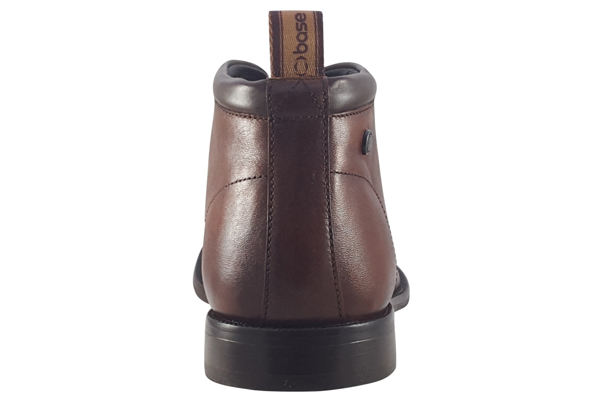 base london nolan burnished tan mens boots back