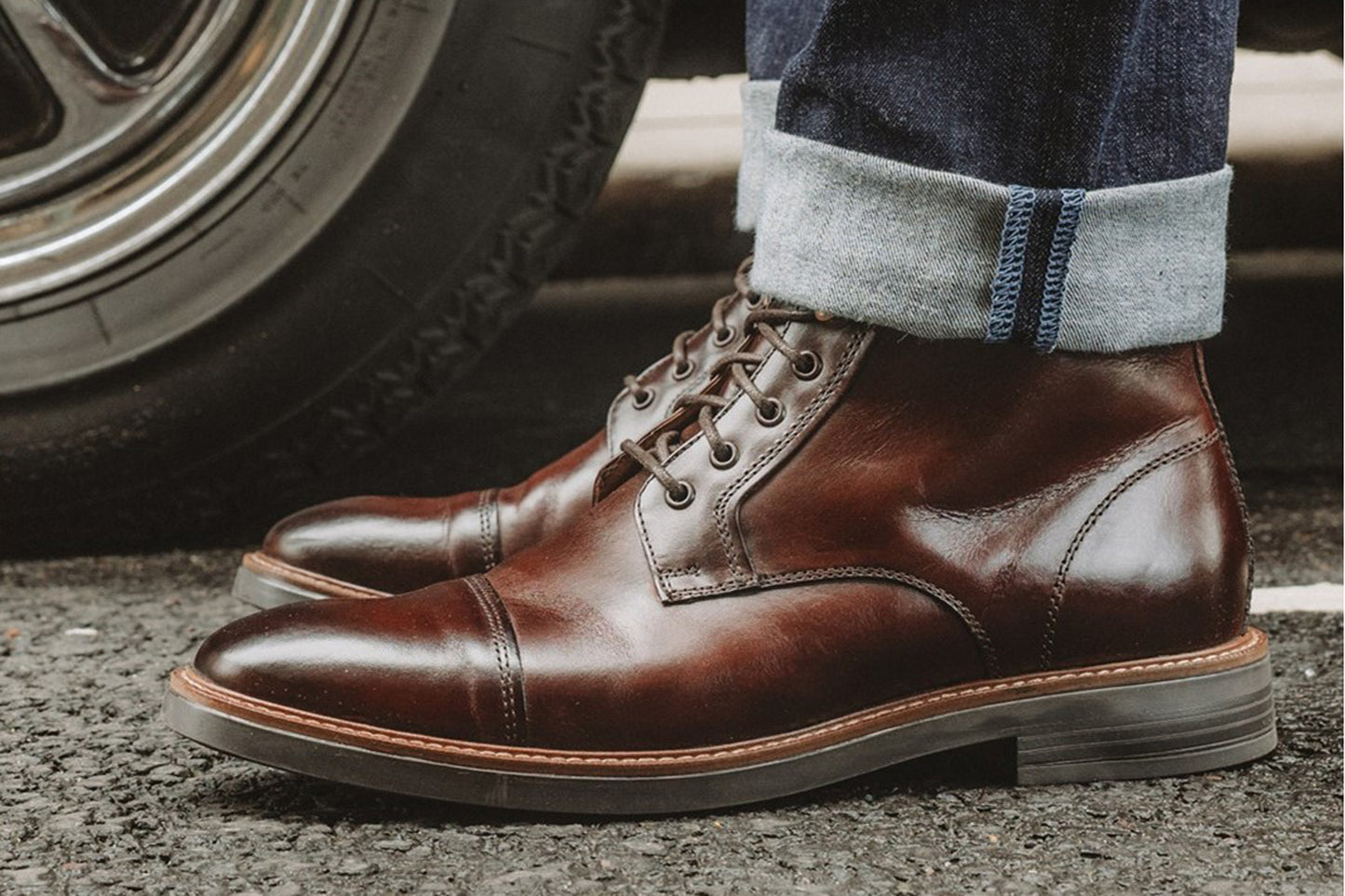 Base London Plymouth Brown Mens Boots